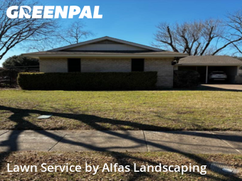 Lawn mowed in Richardson, 75080