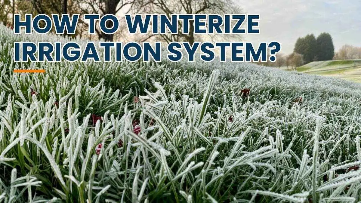 How to winterize irrigation system?