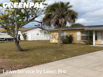 Yard Cutting in Venice, 34285, Front Yard Mowing by Lawn Pro, work completed in Dec , 2025