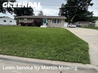 Completed mowing work
