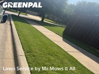 Lawn mowed in Princeton, 75407