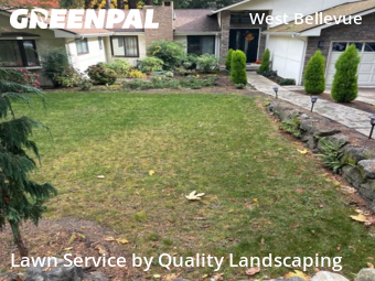 Grass Cutin Bellevue,98004,Yard Mowing by Quality Landscaping, work completed in Dec , 2025