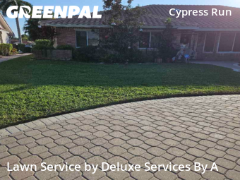Lawn Mowing in Coral Springs, 33071, Front Yard Mowing by Deluxe Services By A, work completed in Dec , 2025