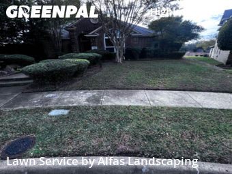 Lawn Mowingin Plano,75025,Lawn Care by Alfas Landscaping, work completed in Dec , 2025