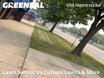 Completed mowing work
