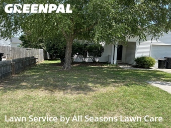 Lawn mowed in Concord, 28025
