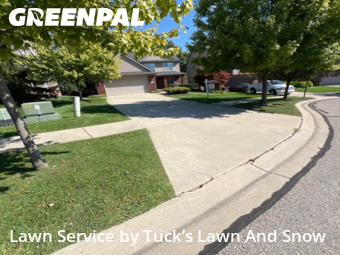 Lawn Care in Northville, 48168, Front Yard Mowing by Tuck’s Lawn And Snow, work completed in Oct , 2025