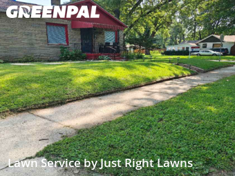 Landscaping Maintenance in Terre Haute, 47803, Backyard Mowing by Just Right Lawns, work completed in Nov , 2025