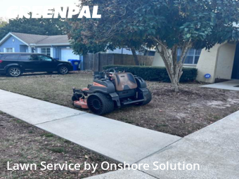 Lawn Carein Palm Harbor,34683,Lawn Maintenance by Onshore Solution, work completed in Dec , 2025