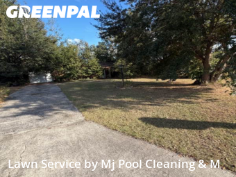 Grass Cutin Lakeland,33801,Lawn Maintenance by Mj Pool Cleaning & M, work completed in Dec , 2025