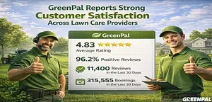 GreenPal Reports Strong Customer Satisfaction Across Lawn Care Providers