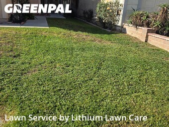 Lawn mowing work completed in Colton, CA