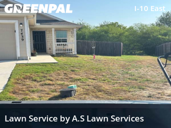 Lawn Mowin Converse,78109,Yard Cutting by A.S Lawn Services, work completed in Dec , 2025