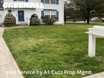 Garden Trimming in Dover, 19904, Front Yard Mowing by A1 Cutz Prop Mgmt., work completed in Dec , 2025
