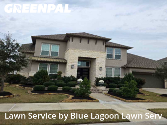 Lawn Cuttingin Cypress,77433,Yard Cutting by Blue Lagoon Lawn Serv, work completed in Dec , 2025