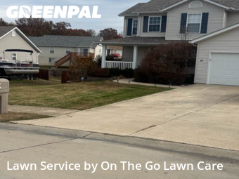 Front Yard Mowing in Troy, 63379, Lawn Management by On The Go Lawn Care, work completed in Dec , 2025