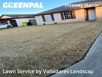 Yard Cuttingin Rosenberg,77471,Lawn Mowing Service by Valladares Landscap, work completed in Feb , 2026