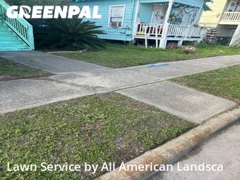 Lawn mowed in Galveston, 77550
