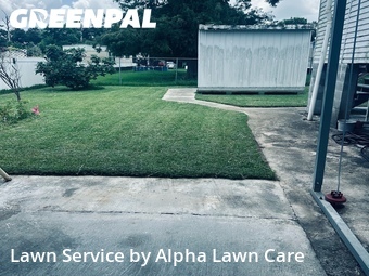Completed mowing work