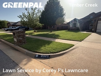 Lawn Maintenancein Yukon,73099,Lawn Mowing Service by Corey F’s Lawncare, work completed in Jun , 2026