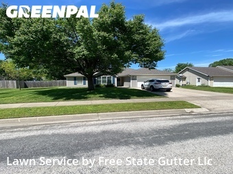 Lawn Mowin Lawrence,66047,Lawn Care by Free State Gutter Llc, work completed in Jun , 2026