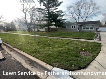Lawn mowed in Rolling Meadows, 60008
