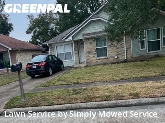 Landscaping Maintenance in Deer Park, 77536, Front Yard Mowing by Simply Mowed Service, work completed in Dec , 2025