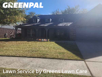 Weed Trimming in Broken Arrow, 74012, Front Yard Mowing by Greens Lawn Care, work completed in Nov , 2025