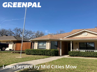 Lawn mowed in Grand Prairie, 75050