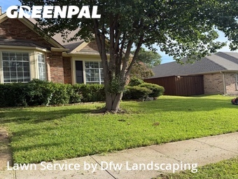Completed mowing work