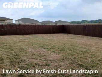 Lawn Maintenancein Seguin,78155,Yard Cutting by Fresh Cutz Landscapin, work completed in Dec , 2025