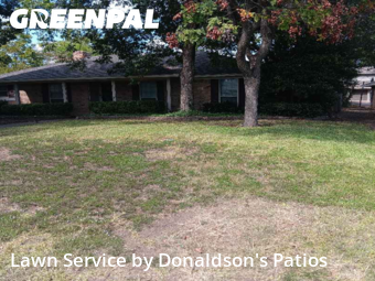 Yard Mowingin Richardson,75081,Yard Cutting by Donaldson's Patios, work completed in Dec , 2025