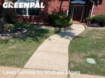 Yard Cuttingin Lewisville,75077,Lawn Maintenance by Michael Mows, work completed in Dec , 2025