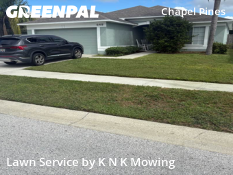 Lawn Mowing Servicein Wesley Chapel,33545,Grass Cutting by K N K Mowing, work completed in Nov , 2025