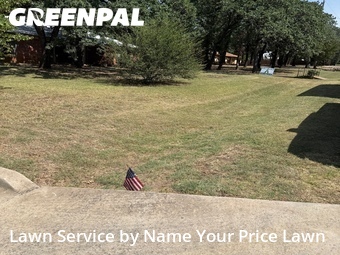 Lawn Mowing Servicein Burleson,76028,Lawn Cutting by Name Your Price Lawn, work completed in Jul , 2026