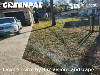 Lawn Mowing Servicein Tampa,33604,Lawn Cutting by Blu' Vision Landscape, work completed in Dec , 2025