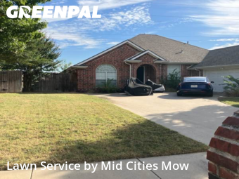 Lawn Mowin North Richland Hills,76182,Lawn Cutting by Mid Cities Mow, work completed in Dec , 2025