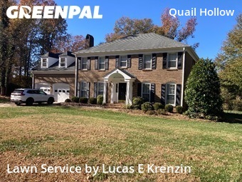 Yard Mowingin Charlotte,28210,Grass Cutting by Lucas E Krenzin, work completed in Dec , 2025