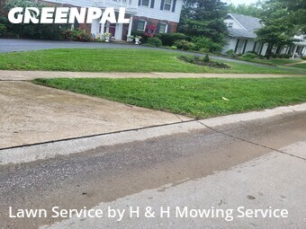 Lawn Mowin Chesterfield,63017,Grass Cut by H & H Mowing Service, work completed in Jun , 2026
