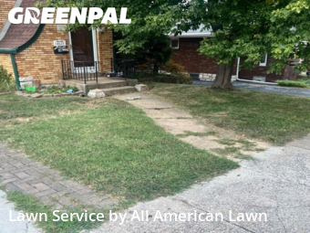 Lawn Mowingin Affton,63123,Yard Cutting by All American Lawn , work completed in Oct , 2025