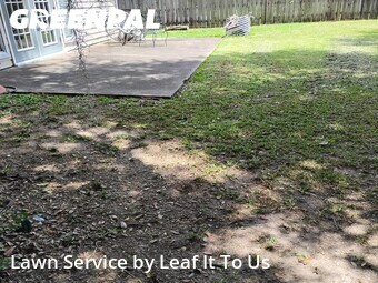 Completed mowing work