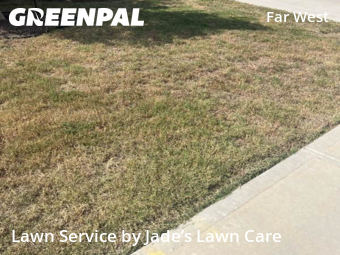 Grass Cutin San Antonio,78254,Lawn Mowing by Jade’s Lawn Care , work completed in Oct , 2025