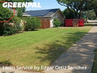 Lawn Cuttingin Garland,75043,Lawn Mowing Service by Edgar Ortiz Sanchez, work completed in Jun , 2026