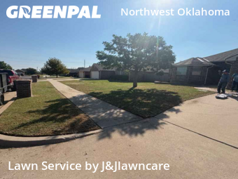 Grass Cuttingin Edmond,73013,Lawn Cut by J&Jlawncare, work completed in Feb , 2026