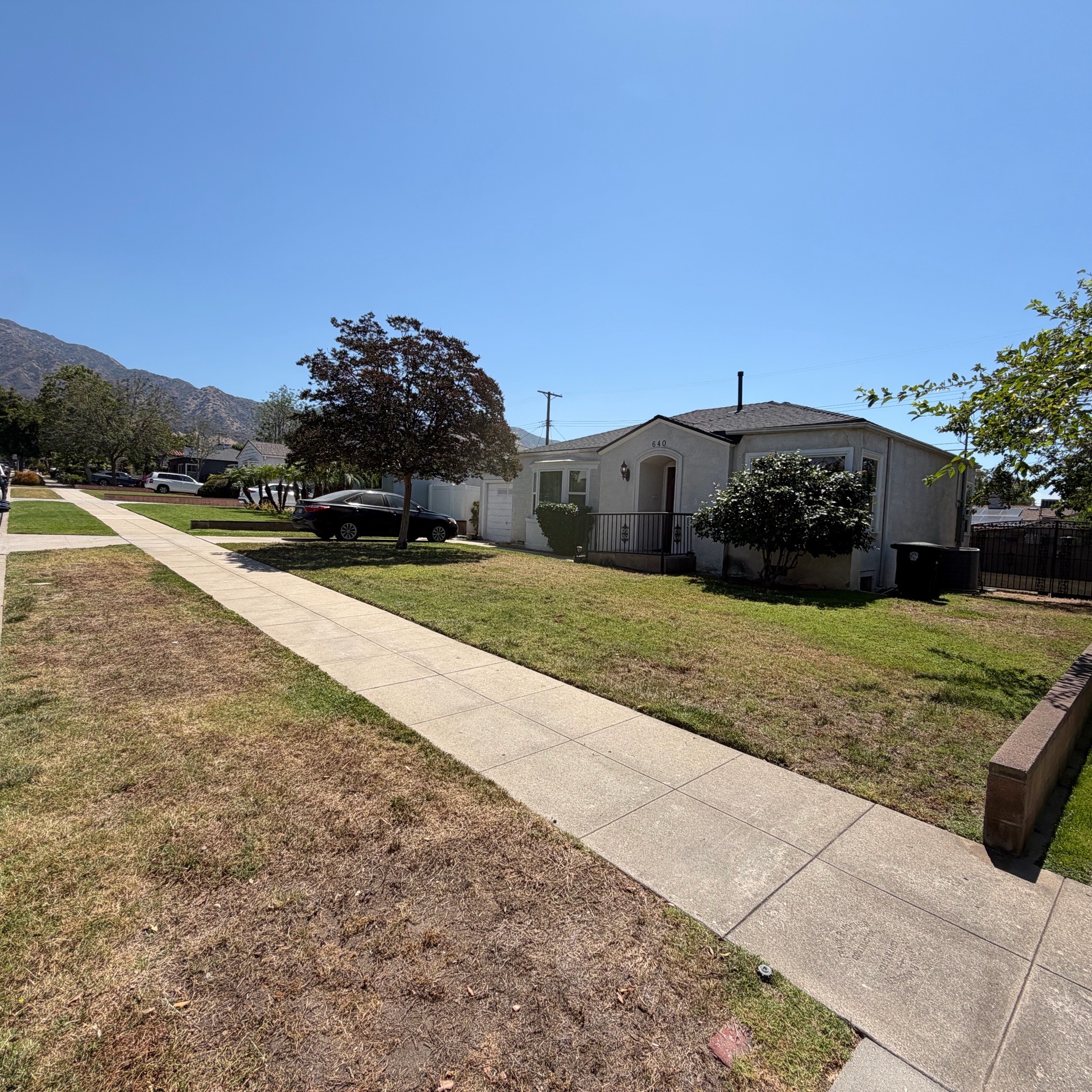 Lawn mowing work by Olivares Gardening  in Alhambra, CA