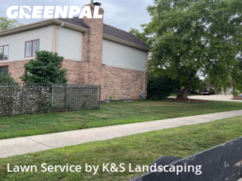 Lawn Maintenancein Orland Park,60467,Grass Cutting by K&S Landscaping, work completed in Jan , 2026