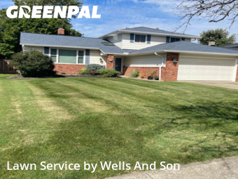 Yard Mowing in Mayfield Heights, 44124, Lawn Cutting by Wells And Son, work completed in Nov , 2025