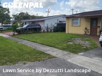 Lawn Mowingin Hollywood,33024,Grass Cutting by Dezzutti Landscape , work completed in Jun , 2026