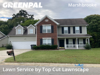 Lawn Cutin Matthews,28105,Lawn Maintenance by Top Cut Lawnscape, work completed in Dec , 2025