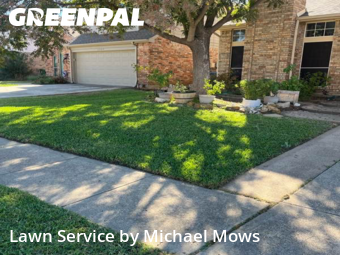 Lawn Maintenancein Flower Mound,75028,Grass Cut by Michael Mows, work completed in Feb , 2026